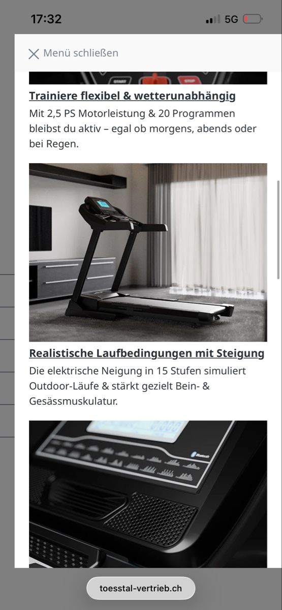 Hometrainer: Laufband Speedrunner 7000 wie neu – Usato da Schindellegi venduto da Vanessa54 5