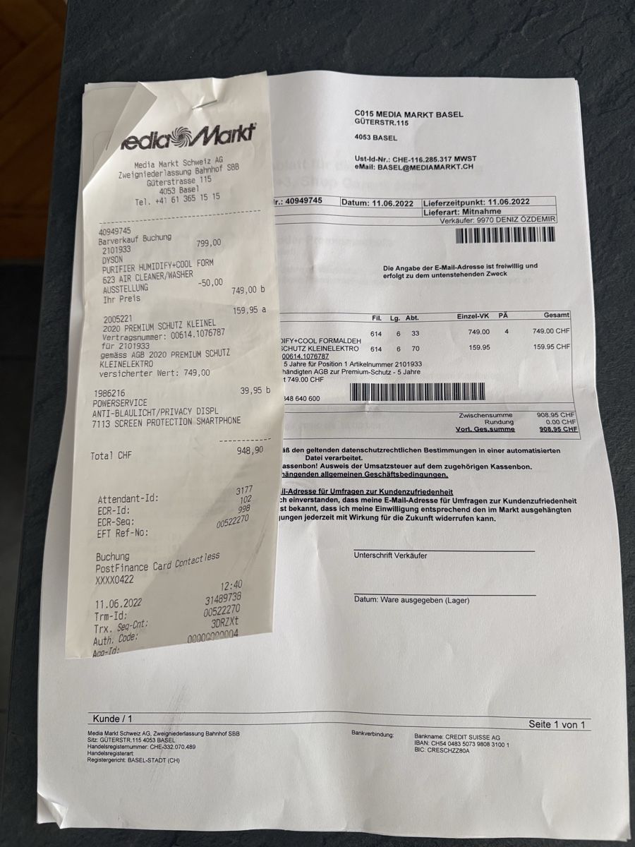 Klimageräte: Dyson Purifier Humidify + Cool – Gebraucht aus Basel von maluula 1
