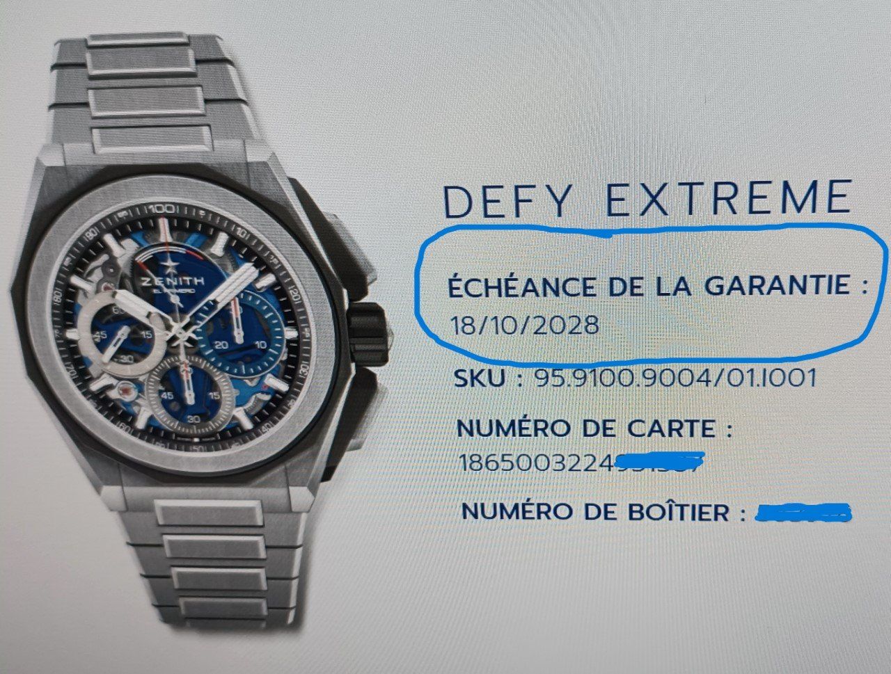Zenith Orologi: ## Zenith Defy Extrem Chrono 1/100 ,Titane neuve . – Nuovo e nell'imballaggio originale da Sierre venduto da imaginations 7