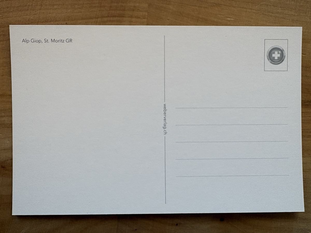 Cartoline postali: AK von Alp Giop St. Moritz – Nuovo (secondo la descrizione) da Rümlang venduto da Kartenpost1 1