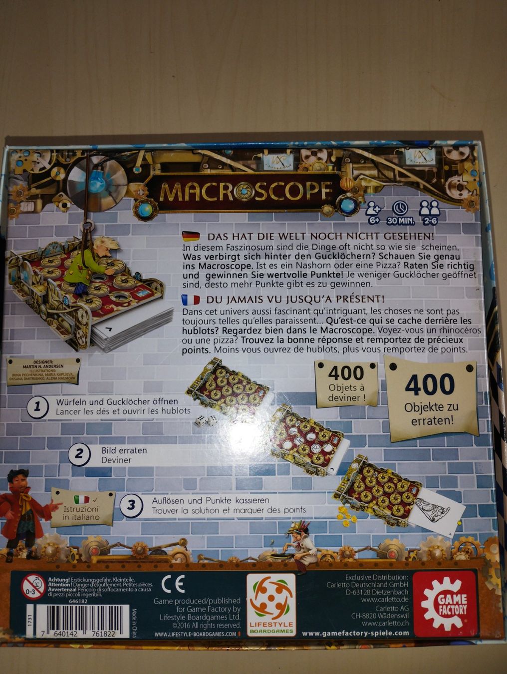 Giochi: Brettspiel Game Factory Macroscope – Usato da Obermumpf venduto da amsi01 1