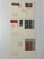 1945 Serie Kriegsspende Kat.19+20, 3 Belege m. Sonderstempel