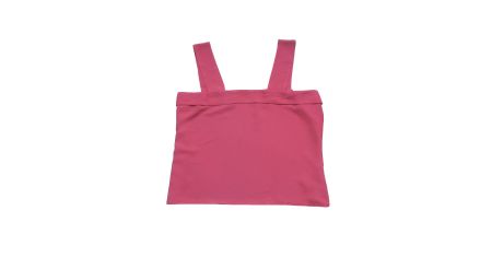Top mit breiten Trägern Vintage rot Grösse L