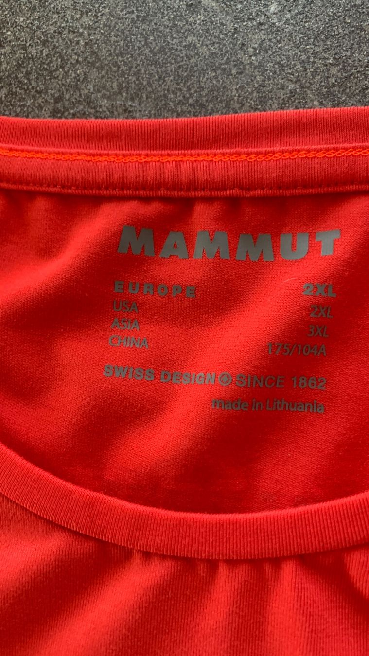Mammut T-shirt: MAMMUT  T-Shirt – Nuovo (secondo la descrizione) da Hochdorf venduto da suatvid 1