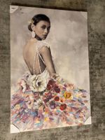 80cmbreitx120cm hoch Acryl+Kunstdruck weibliche Eleganz