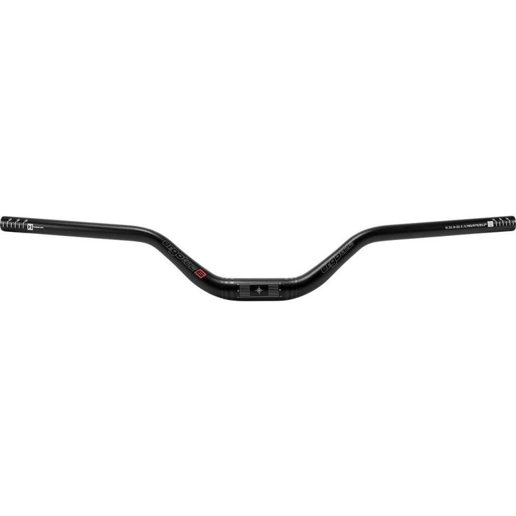 ergotec Handlebar Riser Bar 70 handlebar diameter 35.0, handle width 780, handle length 220, handle height 70, grip angle 12°, safety level 6