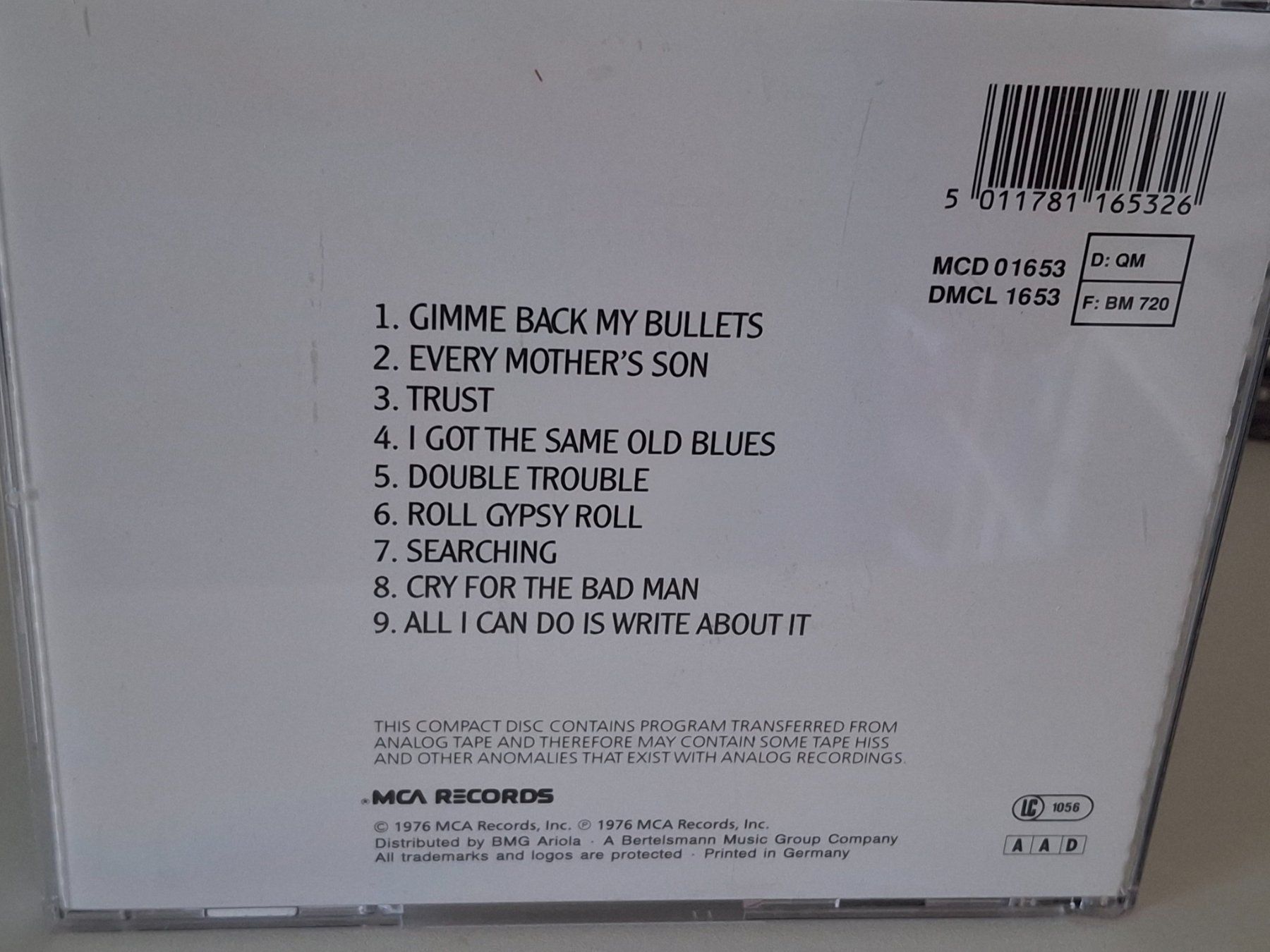 CD: CD Lynyrd Skynyrd - Gimme Back My Bullets – Usato da Aarberg venduto da Jackup1 1