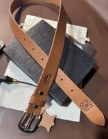 Damen Ledergürtel 3 cm – Handarbeit, Echtleder