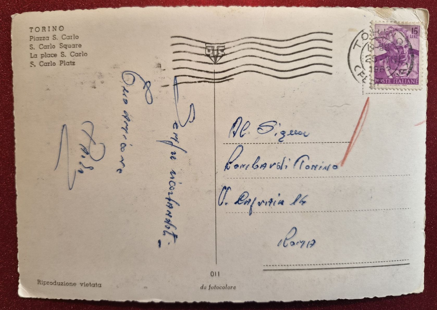 Cartoline postali: Torino Piazza S. Carlo 1962 Oldtimer – Usato da Melchnau venduto da Arthurius 1