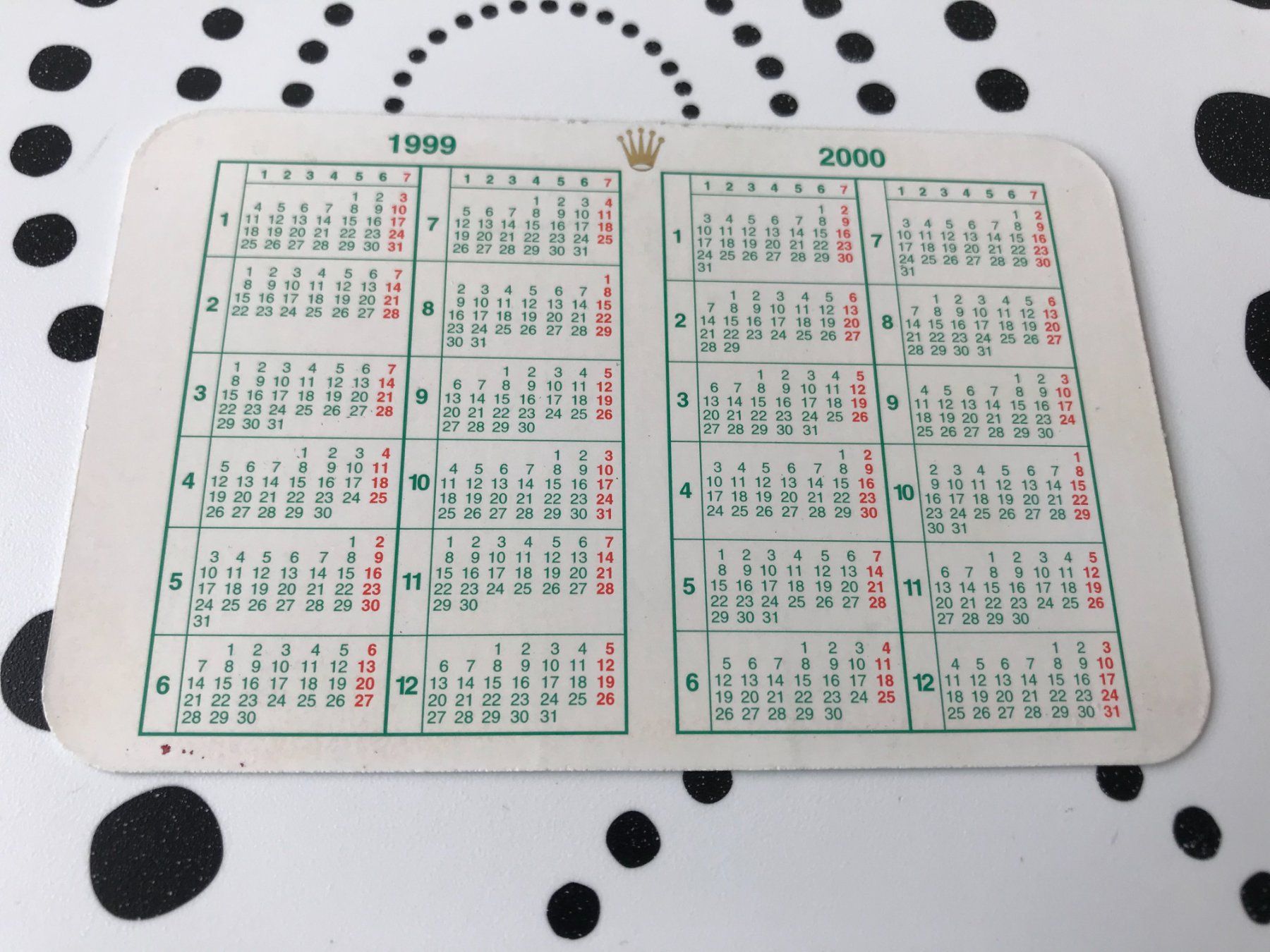 Calendari: ROLEX ORIGINAL - CALENDAR 1999 - 2000 !!! – Nuovo (secondo la descrizione) da Epalinges venduto da dream-watch 1