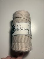 Bobbiny Makramee Garn • Beige • 3mm • neu