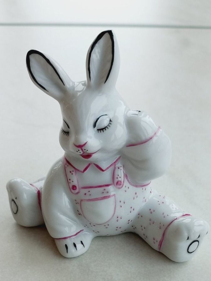 Statuette: Porzellan Hase Handbemalt – Nuovo e nell'imballaggio originale da Winistorf venduto da acreativ3