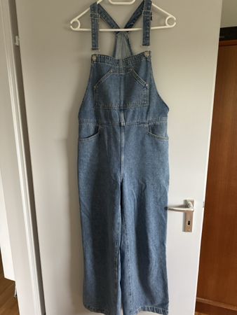 Salopette en jean MNG bleu clair taille S bon etat