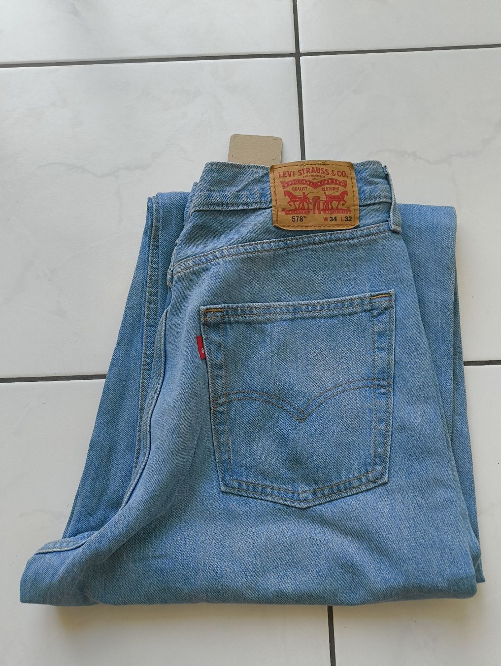 Levi's Jeans: Levi's Jeans 578 light blue Grösse 34/32  – Nuovo e nell'imballaggio originale da Uitikon Waldegg venduto da PJLS1