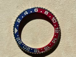 Rolex GMT Master Pepsi Lünette mit Inlay für Ref. 126710BLRO
