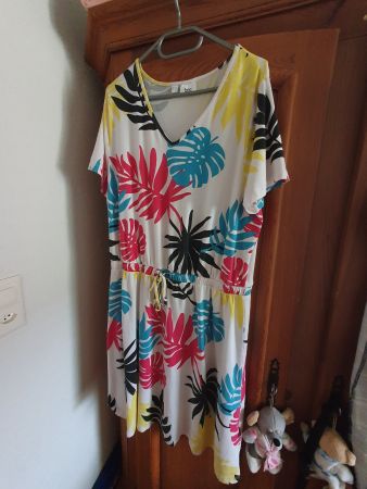 Shirt Kleid Bunt 48/50