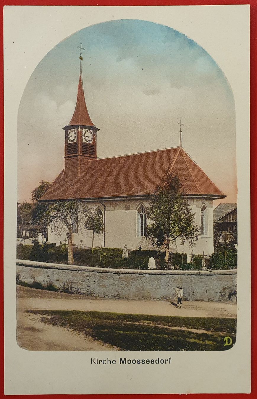 Ansichtskarten: Moosseedorf - Kirche – Gebraucht aus Kreuzlingen von Rschweiz1