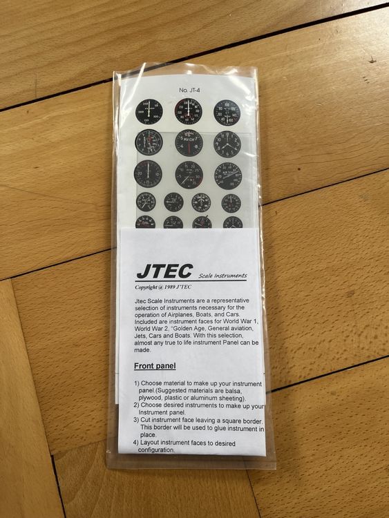 JTEC 1/4 Scale Instrumente für Modellbau,Neuwertig! (Neu und ...