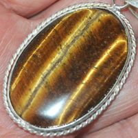 Anhänger L-1662 – Tigerauge – ca. 38x29mm