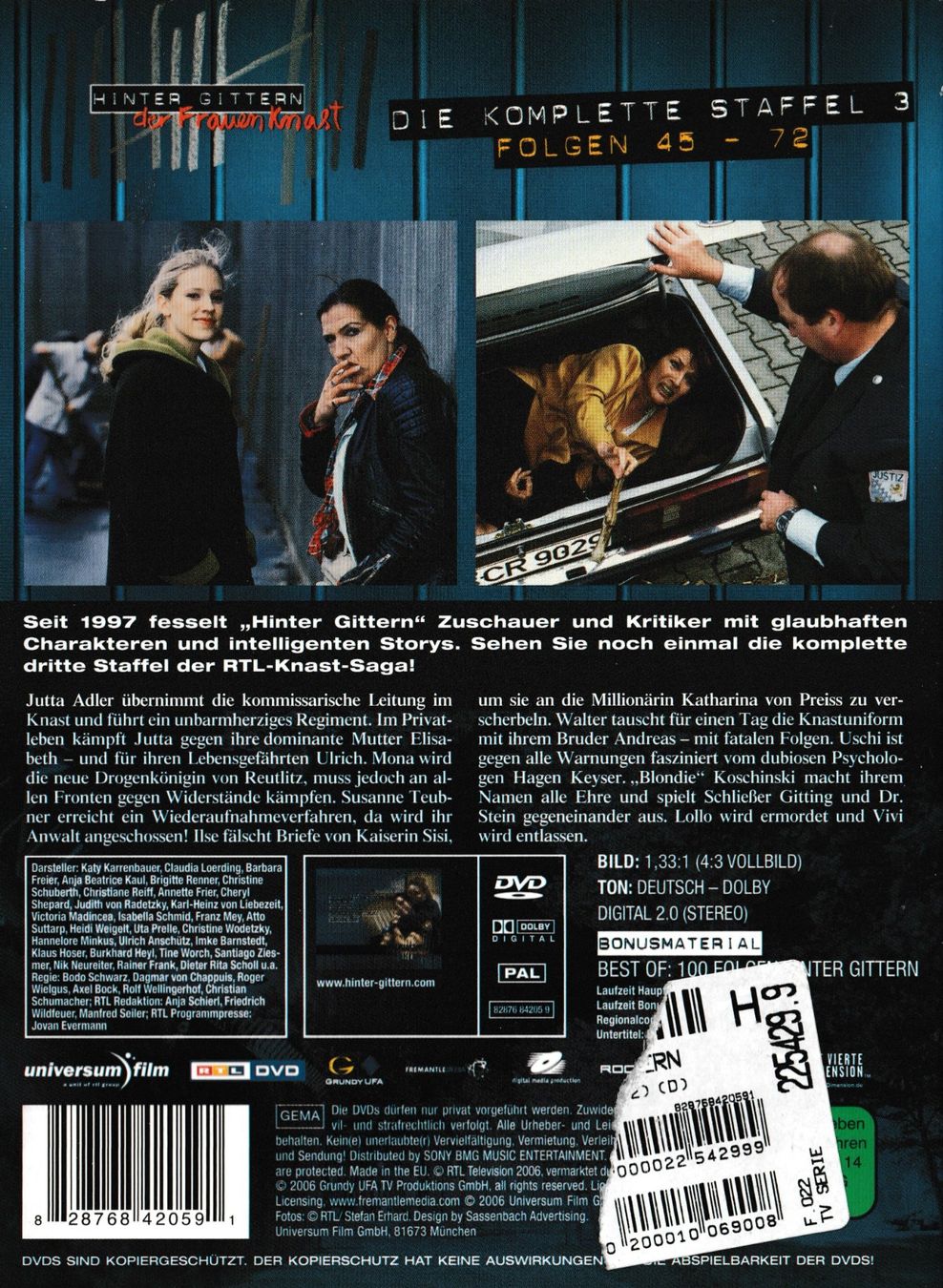 Tutti i DVDs: DVD - Hinter Gittern - der Frauenknast Staffel 3 – Usato da Langnau am Albis venduto da MediaRescuerKeLoX 1