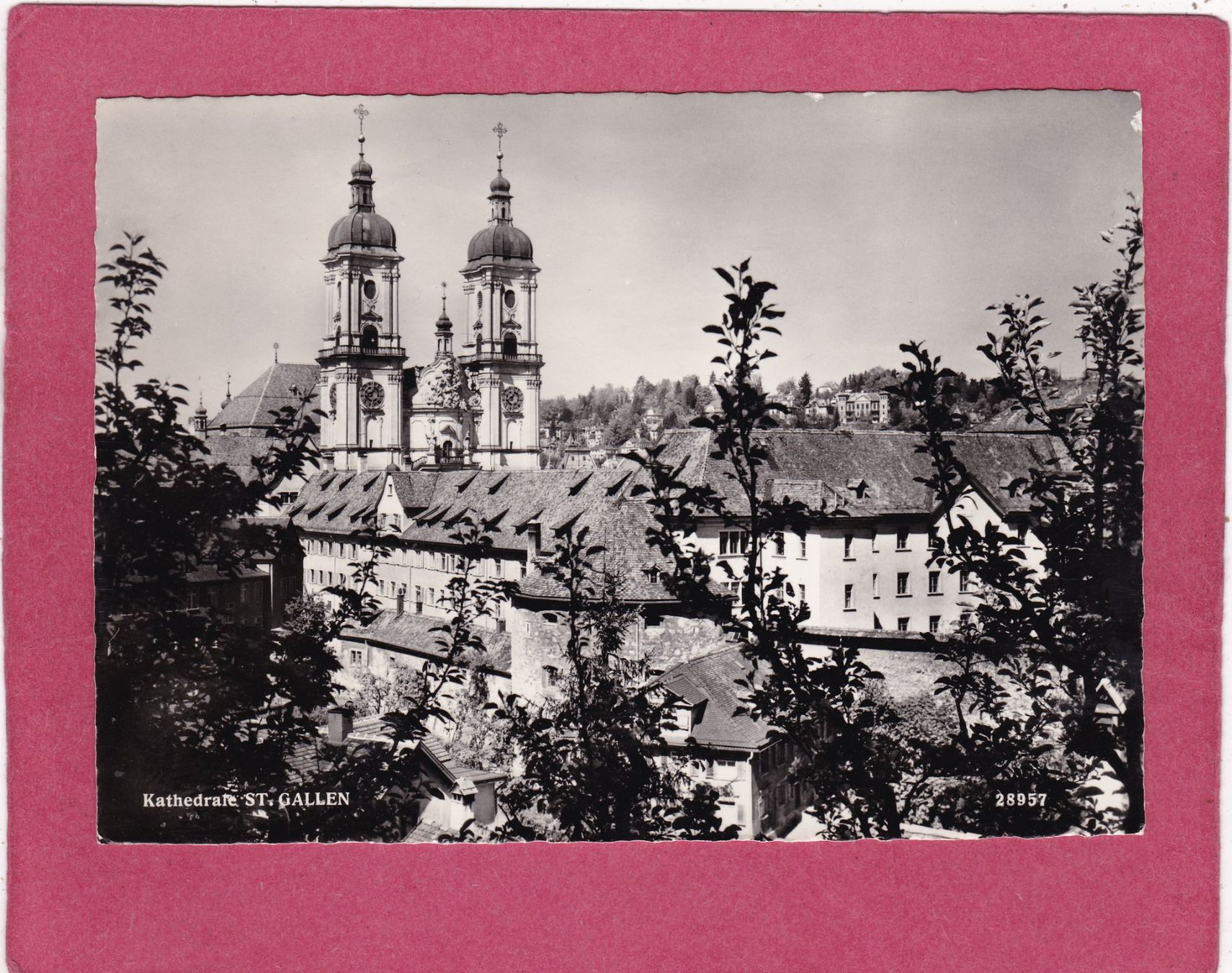 Cartoline postali: St. Gallen Kathedrale 1962 – Usato da Herisau venduto da Lisegrat2008