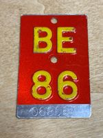 40. Geburtstag - Velonummer, Fahrradnummer, Veloschild BE 86