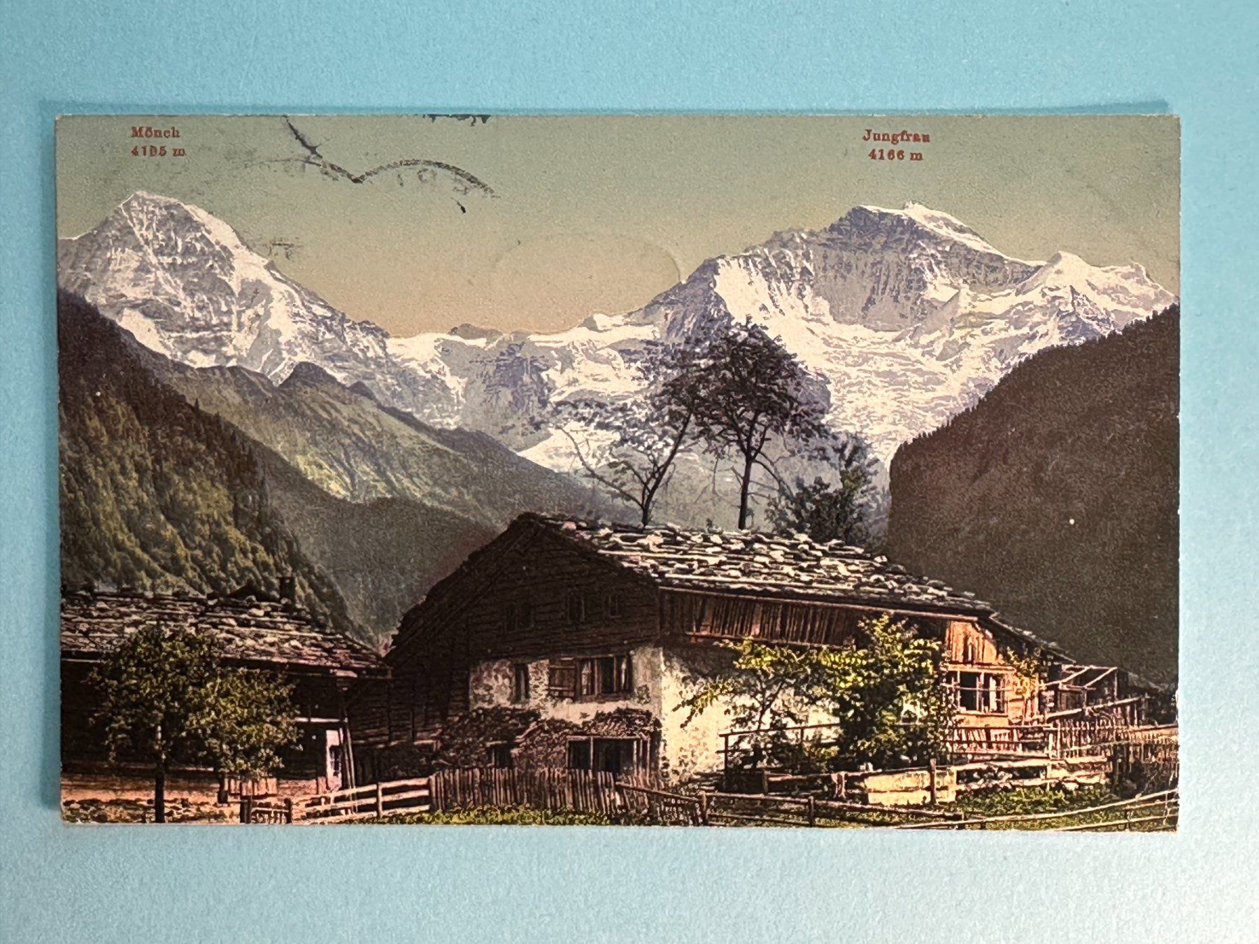 Cartoline postali: Blick auf die Jungfrau - vor 1909 – Usato da Steg VS venduto da danwer74