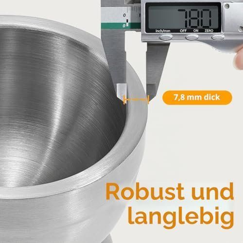 Sonstiges für das Kochen & Backen: Mörser Stössel 10cm (3.9") Durchmesser – Neu und originalverpackt aus Hundwil von pak_7zvn 6