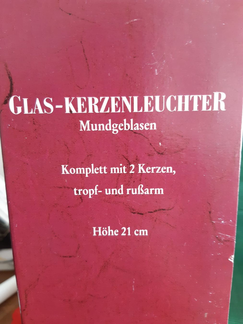 Portacandele: Glas Kerzenleuchter Mundgeblasen – Usato da Luzern venduto da Sontru 5
