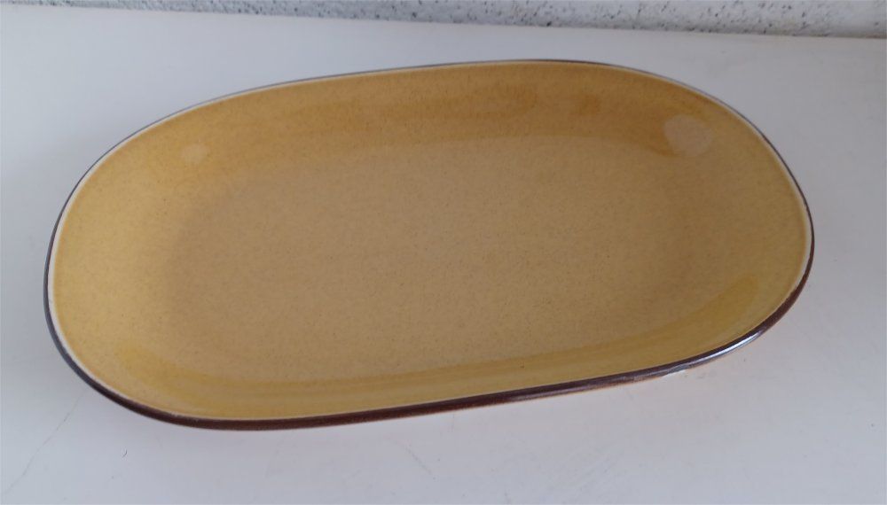 Rössler Piatti di portata: RÖSSLER Senfgelb Platte 32x21cm -E85 – Usato da Morges venduto da vimajes12 1