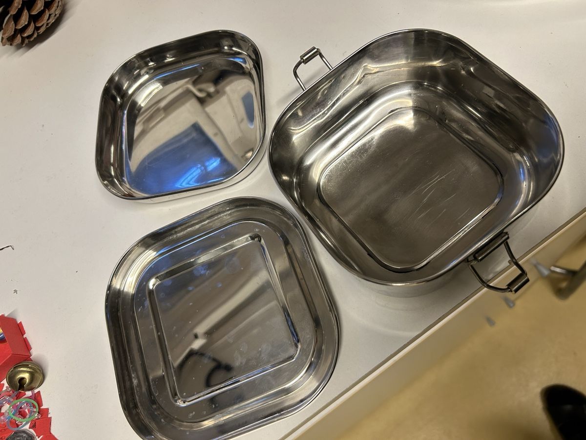 Contenitori & Simili: Metall-Lunchbox, Picknick-Dose. Originalverpackt. – Nuovo (secondo la descrizione) da Grüt (Gossau ZH) venduto da guetsli80 1