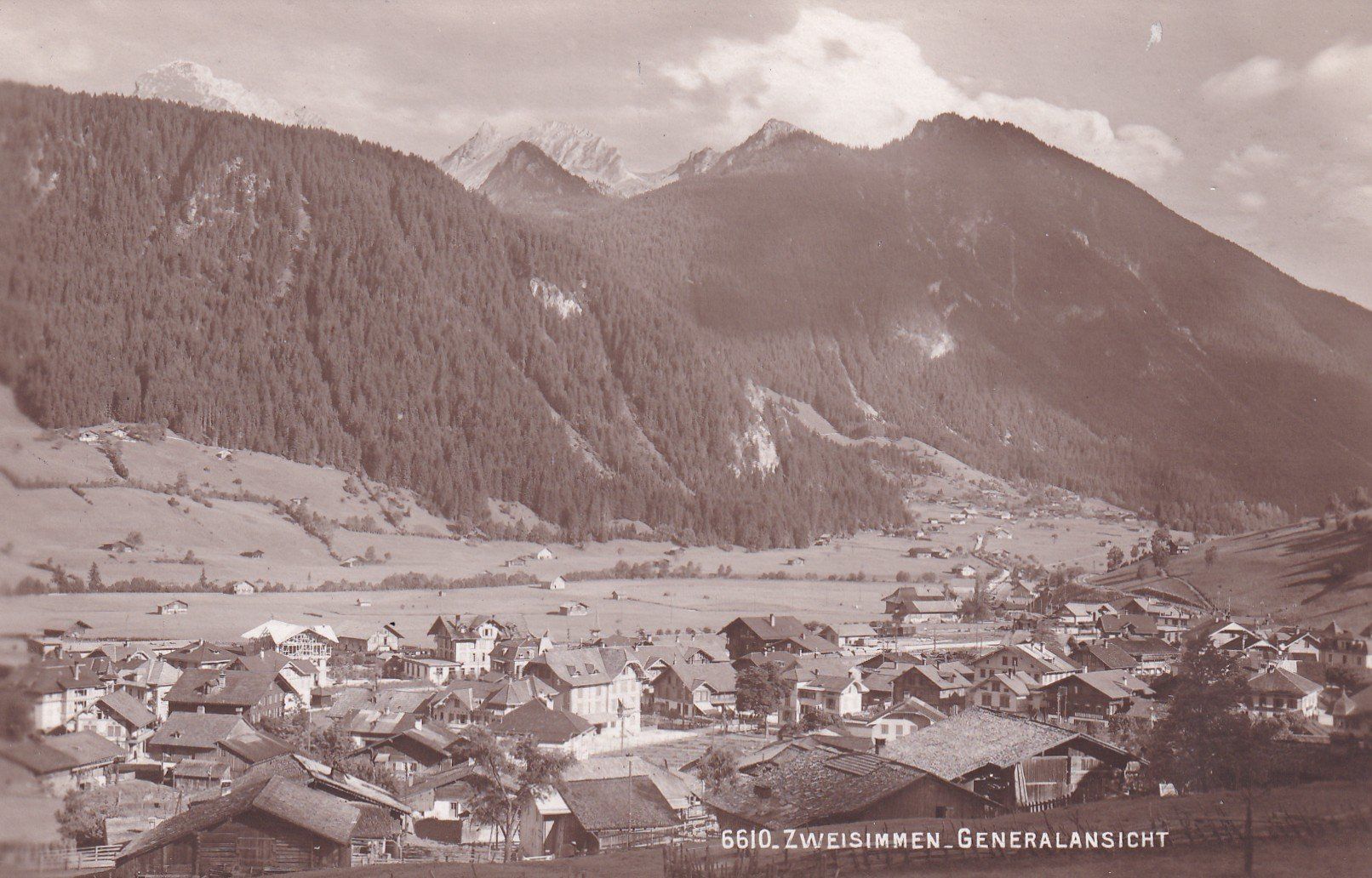 Cartoline postali: Zweisimmen Generalansicht N° 6610 – Usato da Cormoret venduto da Pascalll2001