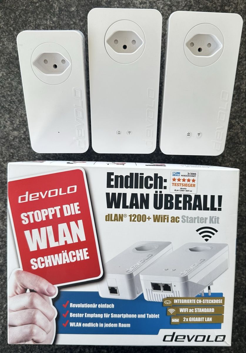 Devolo Wlan: Devolo dLAN 1200+ WiFi ac Starter Kit mit Zusatzadapter – Gebraucht aus Lohn-Ammannsegg von Kurt1968 1