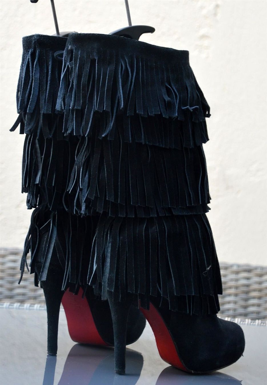 Christian Louboutin Scarpe da donna: Boots / Bottes Louboutin Fringe .37 – Usato da Collonges venduto da Auganien