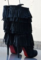 Boots / Bottes Louboutin Fringe .37