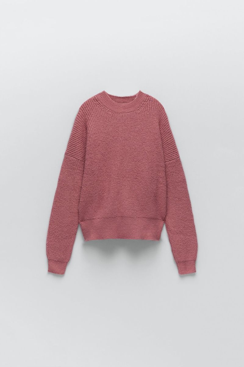 Zara Maglioni & Felpe: ZARA Oversize Strickpullover Altrosa / Dusty Pink – Usato da Zürich venduto da di_archive