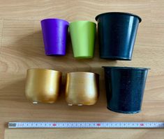 6er Set Übertöpfe, Blumentöpfe in verschiedenen Grössen