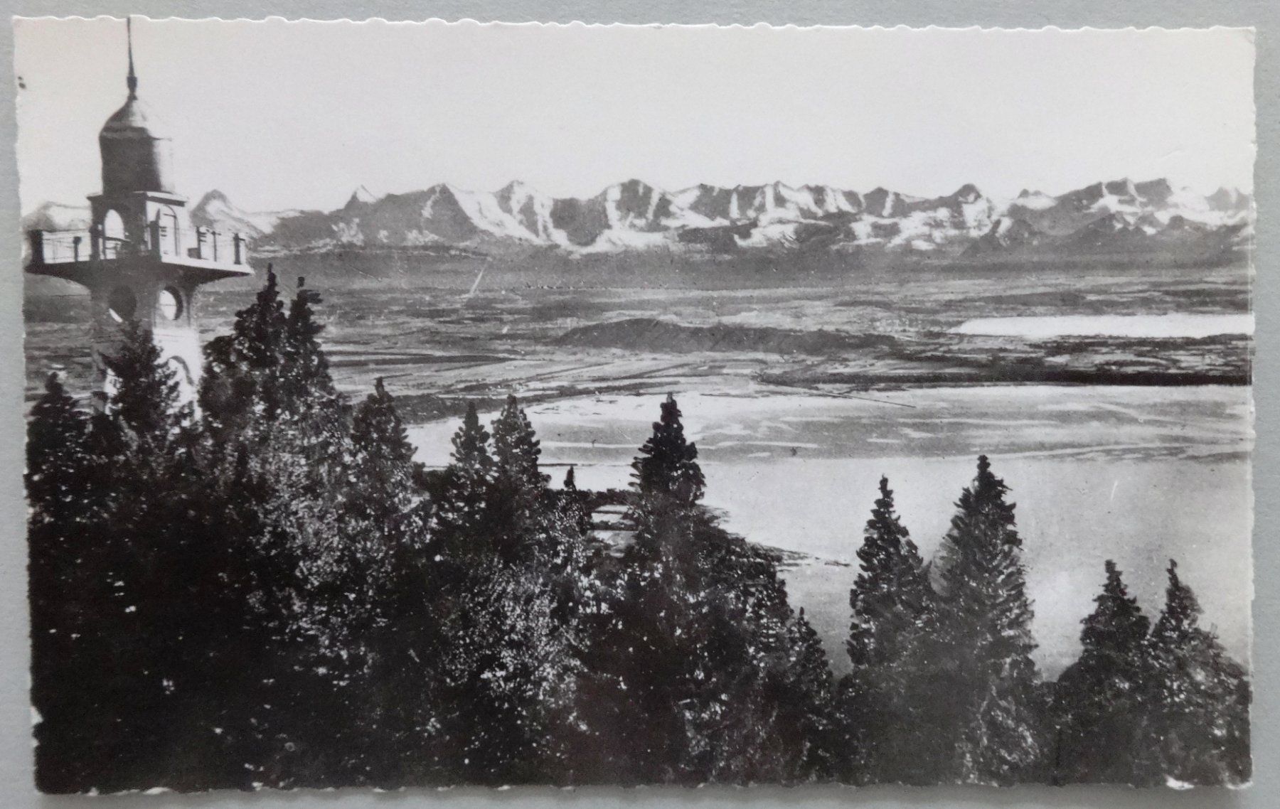 Cartoline postali: Chaumont - La Tour et les Alpes – Usato da Fétigny venduto da Billy2miny