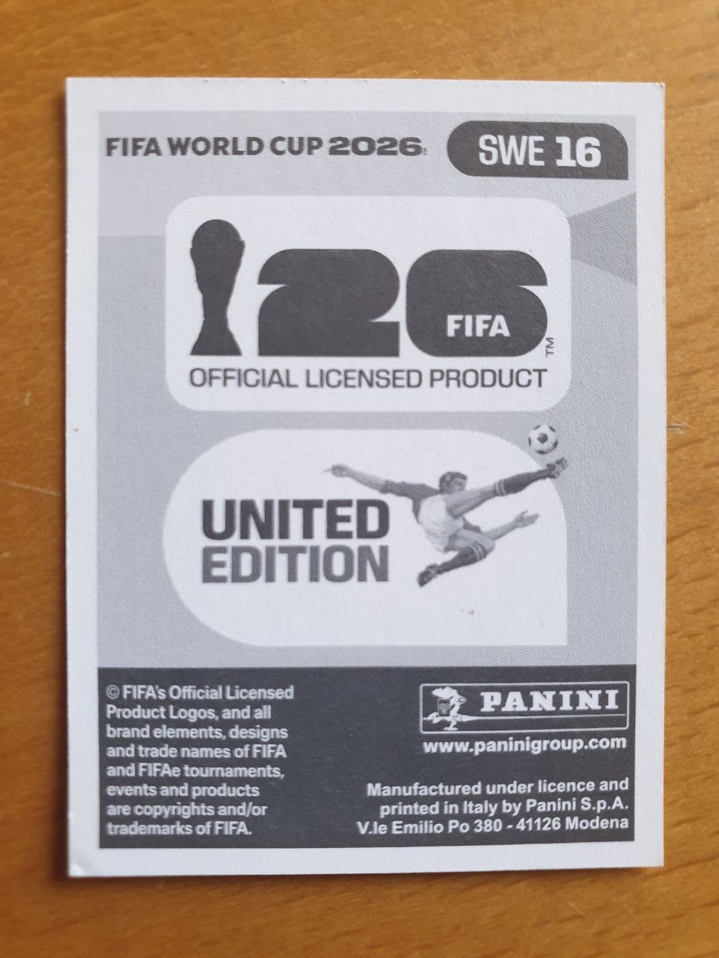 Panini Carte collezionabili: Panini WM 2026 SWE 16 – Nuovo (secondo la descrizione) da Einsiedeln venduto da MGXX 1