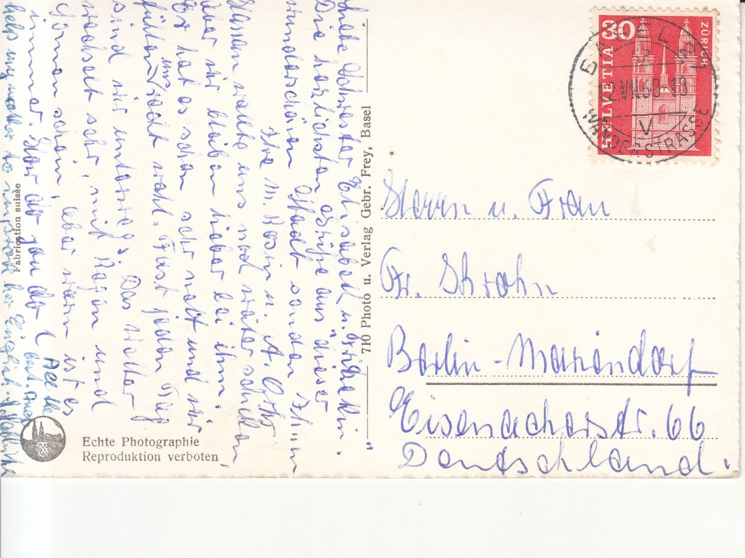 Cartoline postali: Basel 1960 – Usato da Bürglen TG venduto da StampGraf 1