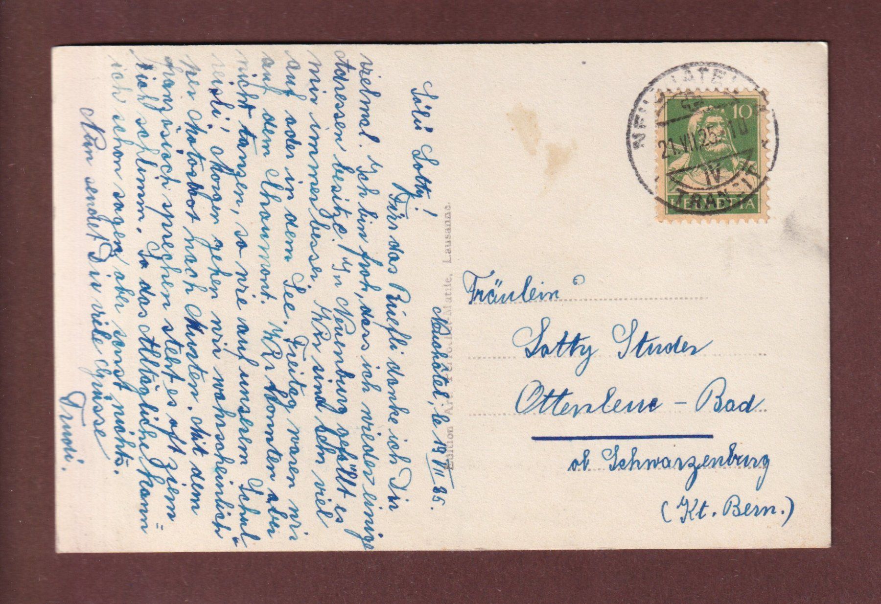 Cartes postales: NEUCHÂTEL - La Collégiale - 1925 – D'occasion à Pully par nicecards-shop 1