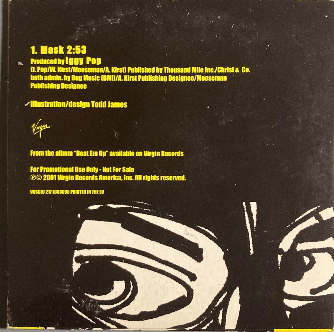 CD: IGGY POP - MASK – Usato da Poliez-Pittet venduto da Newtown-Records 1