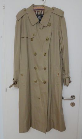 Burberry Herren-Trenchcoat, vintage, lang, Grösse 54