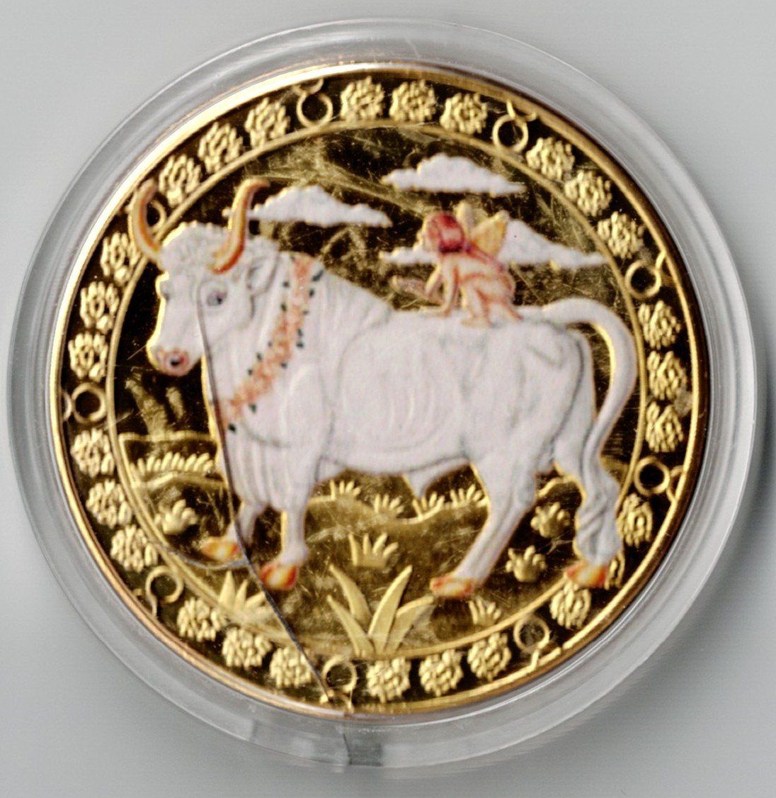 Medaglie: Stier_Sternzeichen _Farbig_Medaile in Schutzkapsel – Nuovo (secondo la descrizione) da Hombrechtikon venduto da Fraese01