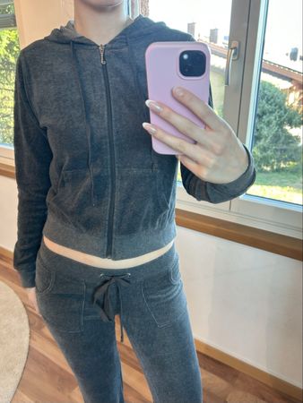 vintage juicy couture trackjacket grey  