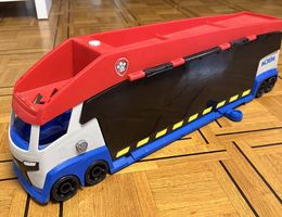 Grand camion transporteur Pat Patrouille avec véhicules