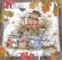 Serviette fall scenery 25x25 (d267) 2Stk.