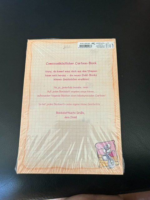 Schreibblöcke: Diddl Comic  Block A5, Nummer 350,  NEU, OVP – Neu und originalverpackt aus Kloten von Monkell 1