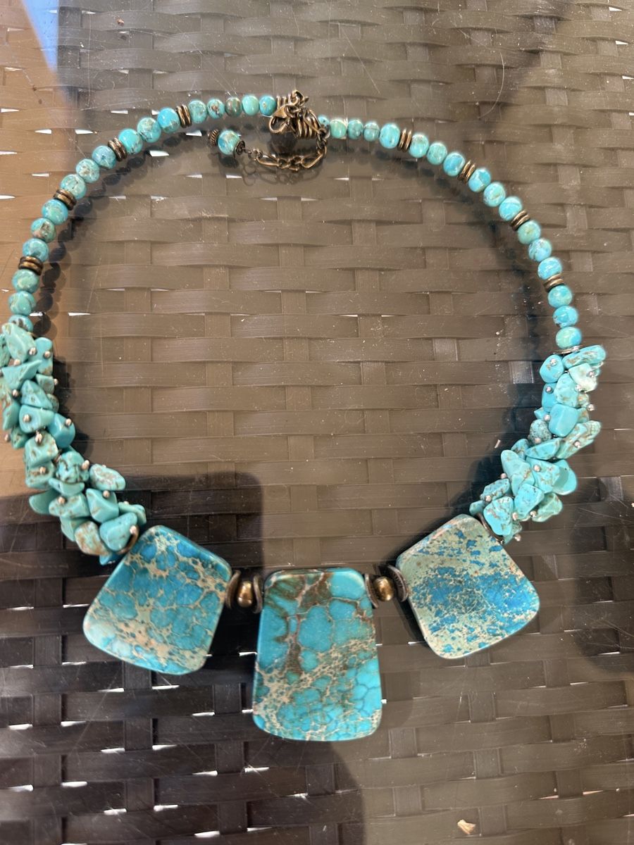 Catenine: Howlith/ Variscit Choker – Nuovo e nell'imballaggio originale da Kriens venduto da Hortensie6 3