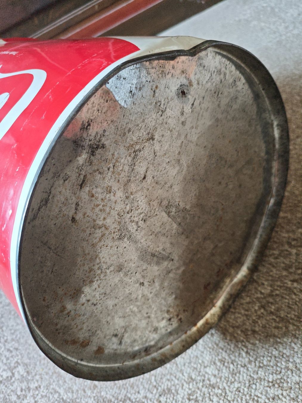 Abfalleimer: Coca-Cola Abfalleimer Blech rot gebraucht</div> – Gebraucht aus Wallisellen von Term5 2
